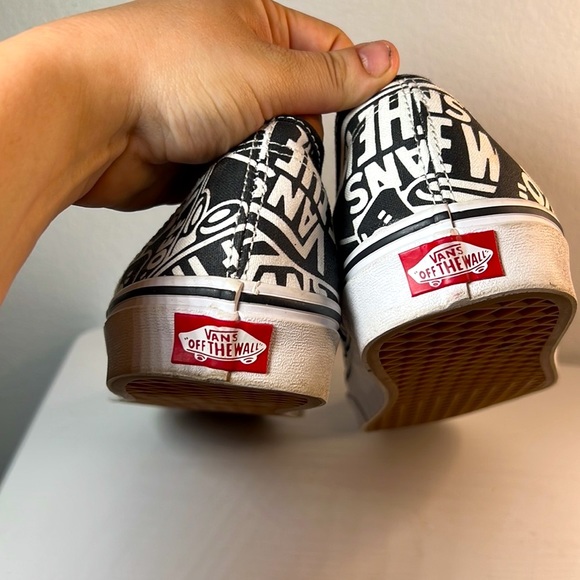 Vans Authentic OTW Repeat Black/True White Men's Classic Skate Shoes Size 12 - Picture 7 of 15